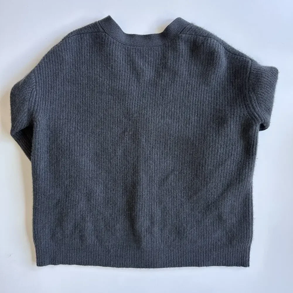 Jenni Kayne Chasmere Cocoon Cardigan Women’s Size XS Oversized Carbon Gray - Picture 6 of 11